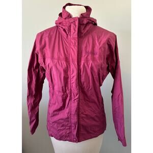 Marmot Precip Jacket Womens Medium Pink Full Zip Hooded Windbreaker Rain Coat